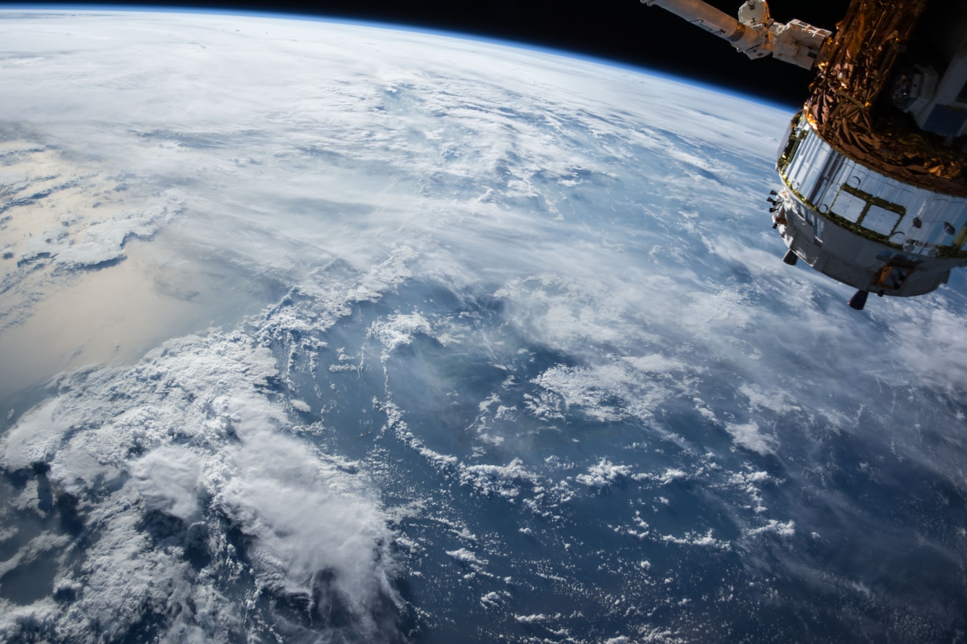 Satellite view of Earth from orbit