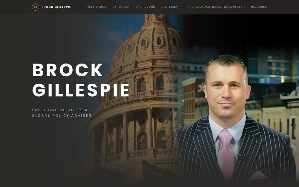 Homepage of Brock Gillespie