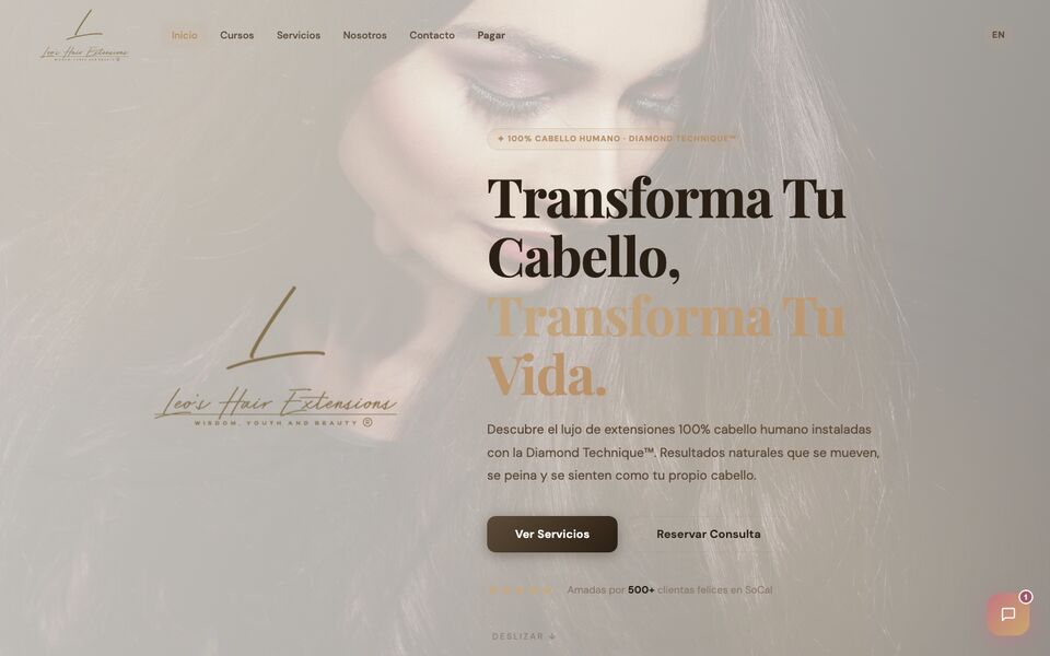 Homepage of Leo's Hair Extensions
