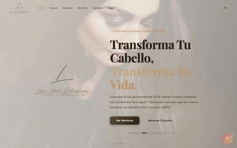 Homepage of Leo's Hair Extensions